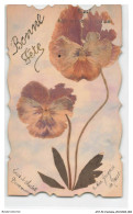 Delcampe - ATZP2-0042-FANTAISIE - Fleurs -Bonne Fete - Bestickt