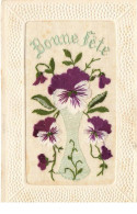 Delcampe - MIKIFP10-035- BONNE FETE BRODEE FLEURS - Bestickt