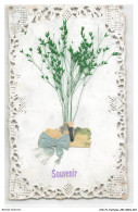 Delcampe - ATZP1-0006-FANTAISIE - Souvenir - Plantes - Bestickt