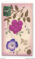 Delcampe - ATZP6-0223-FANTAISIE - BONNE FETE - Fleurs - Bestickt