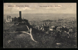 Delcampe - AK Weinheim / Bergstrasse, Burg Windeck Mit Blick In Die Ebene - Weinheim