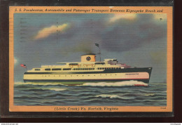 Delcampe - Steamers S.S. Pocahontas Automobile -51__(1263) - Dampfer