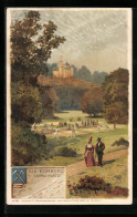 Delcampe - Lithographie Bad Homburg, Blick Auf Den Tennis-Platz - Bad Homburg