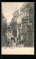 Delcampe - AK Cöln, Hohestrasse Mit Passanten - Köln