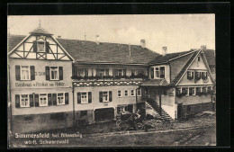 Delcampe - AK Simmersfeld Bei Altensteig, Gasthaus & Pension Zum Anker - Altensteig