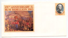 Delcampe - Australia 1980's Mint Postal Envelope - 27c. 150th Anniversary Of The Rum Rebellion - Entiers Postaux