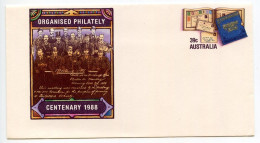 Delcampe - Australia 1980's Mint Postal Envelope - 39c. Organized Philately Centenary 1988 - Entiers Postaux