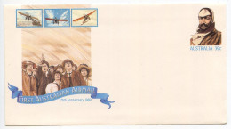 Delcampe - Australia 1980's Mint Postal Envelope - 39c. First Australian Airmail 75th Anniversary 1989 - Entiers Postaux