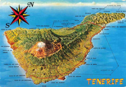 Delcampe - Tenerife Islas Canarias Spanien ES Isla Del Sol Inselkarte - Sonstige & Ohne Zuordnung