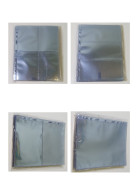 Delcampe - 50 Fogli Trasparenti 1-2-3-4 Tasche Per Raccoglitore Cartoline Banconote Santini - Books & Software