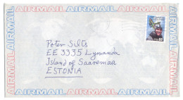 Delcampe - GEORGE TOOKER - American Painter - Original Mailing Cover Signed Sent To Estonia In 1996 - Schilders & Beeldhouwers