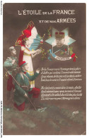 Delcampe - AUBP4-0278-MILITARIA - L'etoile De La France Et De Nos Armées - Heimat
