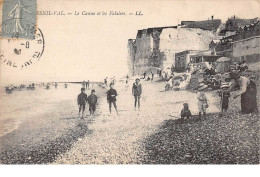 Delcampe - 76  .  N° 202695    .   MESNIL - VAL  .LE CASINO ET LES FALAISES - Mesnil-Val