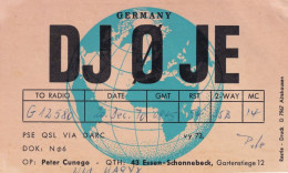 Delcampe - Schonnebeck Germany 1970s QSL Amateur Radio Card - Radio