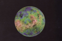 Delcampe - Planet Venus From Radar Photo Magellan Spacecraft Astronomy Postcard - Astronomie