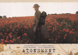 Delcampe - Atonement Film James McAvoy Joe Wright Movie Advertising Postcard - Sonstige & Ohne Zuordnung