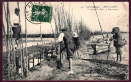 Delcampe - 33 - T28124CPA - ARCACHON - Travaux De Parc - Le Piquetage - Très Bon état - GIRONDE - Arcachon