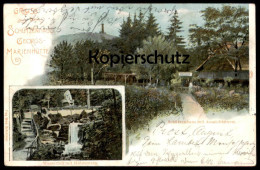 Delcampe - ALTE POSTKARTE GRUSS AUS DEM SCHÜZENHAUS GEORGSMARIENHÜTTE HOLSTESTEIN WASSERFALL Ansichtskarte - Georgsmarienhütte