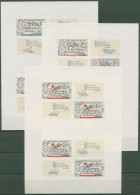 Delcampe - Tschechoslowakei 1977 Frieden U. Zusammenarbeit 2407/09 K B Postfrisch (C62866) - Blocks & Kleinbögen