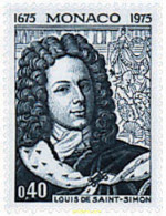 Delcampe - 32563 MNH MONACO 1975 3 CENTENARIO DEL NACIMIENTO DE LOUIS DE ROUVROY DUQUE DE SAN SIMON - Neufs
