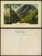 Delcampe - India Old Embossed Colour Postcard MONKEY POINT - Kasouli Hill Mountains - Indien