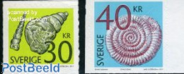 Delcampe - Sweden 2011 Fossiles 2v S-a, Mint NH, History - Nature - Geology - Shells & Crustaceans - Neufs