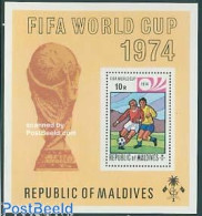 Delcampe - Maldives 1974 World Cup Football Germany S/s, Mint NH, Sport - Football - Malediven (1965-...)