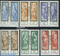 Delcampe - Monaco 2000 The Twelf Apostles 6v, Mint NH, Religion - Religion - Ungebraucht