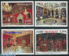 Delcampe - Monaco 2001 Palaces 4v, Mint NH, Art - Art & Antique Objects - Paintings - Ungebraucht