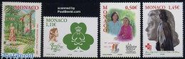 Delcampe - Monaco 2004 Princess Gracia 4v, Mint NH, Health - History - Nature - Red Cross - Kings & Queens (Royalty) - Gardens - .. - Ungebraucht