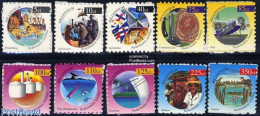 Delcampe - Netherlands Antilles 1999 Millennium 10v S-a, Mint NH, Nature - Science - Transport - Various - Birds - Telecommunicat.. - Telekom