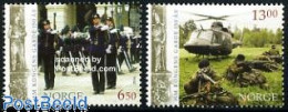 Delcampe - Norway 2006 Royal Garde 2v, Mint NH, History - Transport - Various - Militarism - Helicopters - Uniforms - Ungebraucht