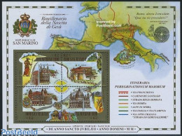 Delcampe - San Marino 2000 Holy Year 2000 S/s, Mint NH, Religion - Various - Churches, Temples, Mosques, Synagogues - Religion - .. - Neufs