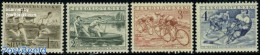 Delcampe - Czechoslovkia 1952 Sports 4v, Mint NH, Sport - Cycling - Ice Hockey - Kayaks & Rowing - Sport (other And Mixed) - Sonstige & Ohne Zuordnung