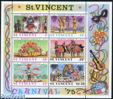 Delcampe - Saint Vincent 1975 Carnival S/s, Mint NH, Performance Art - Various - Dance & Ballet - Folklore - Tanz