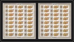 Delcampe - 382r - Fujeira MNH ** Mi N° 386 A/B Non Dentelé (Imperf) Fleurs (blumen - Flowers) Feuilles Sheets - Altri & Non Classificati