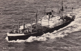 Delcampe - SS Rotti Dutch Ship Vintage Real Photo Postcard - Fähren