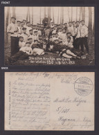 Delcampe - 1908 German Soldiers Group 130th Regiment Bitsch Military Postcard RPPC - Uniformen