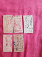 Delcampe - Cuba.railway Ticket.(5)medium.distance.1990.cienfuegos.santa Clara Etc.reg.letter.e8.by July 1 - Welt