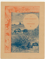Delcampe - Couverture De Cahier D'Ecolier - Les Deux Taureaux Et La Grenouille - C. CHARIER, Saumur - Omslagen Van Boeken