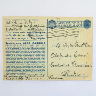 Delcampe - Cartolina Postale Per Forze Armate RSI, Dedicata Alla Camicia Nera Aldo Spagnolo - Viaggiata Anno 1943 - Regimente