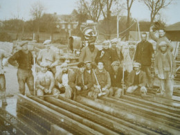 Delcampe - ARRAS CARTE PHOTO GOUGELET ENTREPRISE FER A BETON BETONNIERE..... - Arras
