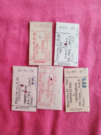 Delcampe - Cuba.railway Ticket.(5)medium.distance.1990.cienfuegos.santa Clara Etc.reg.letter.e8.by July 1 - Welt