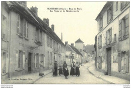 Delcampe - 60 VERBERIE RUE DE PARIS LA POSTE ET LA GENDARMERIE - Verberie
