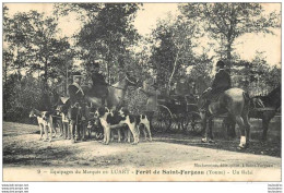 Delcampe - SAINT FARGEAU CHASSE A COURRE EQUIPAGE LUART UN RELAI - Saint Fargeau