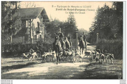 Delcampe - SAINT FARGEAU CHASSE A COURRE EQUIPAGE LUART LA SORTIE DU CHENIL - Saint Fargeau
