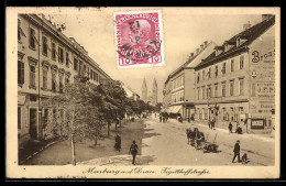 Delcampe - AK Marburg A. D. Drau, Partie In Der Tegetthoffstrasse - Slovenia