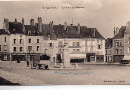 Delcampe - Pithiviers Place Du Martroy Café Du Commerce Quincaillerie Entrepot De Bière Camion - Pithiviers