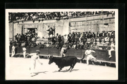 Delcampe - Foto-AK Toreros Beim Stierkampf In Der Arena - Stierkampf