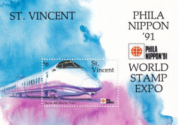 Delcampe - St. Vincent BF 131 - Trains - Neuf ** Sans Charnière - TB - St.Vincent (1979-...)